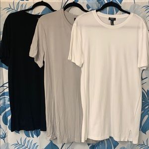 Lot of 3 Men’s Forever 21 Longline T-shirts